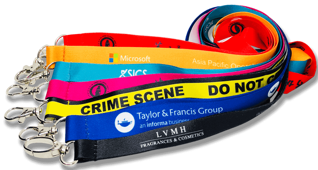 Custom lanyard printing examples
