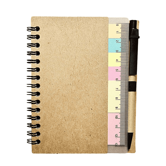 Eco Notebook with Ruler & Pen