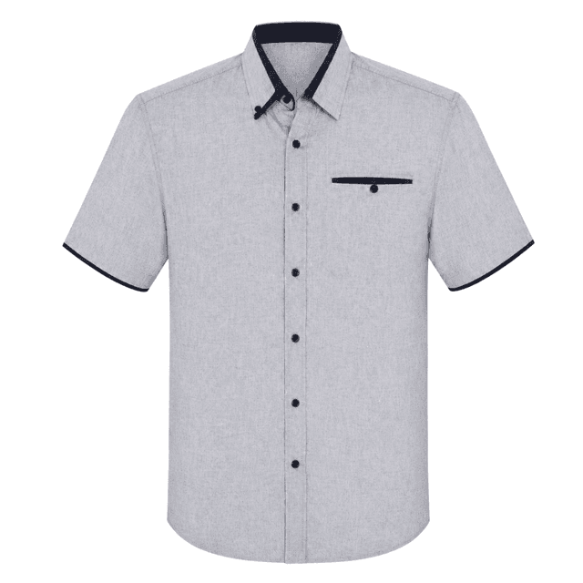 Button-Down with Contrast Pocket Corporate Uniform