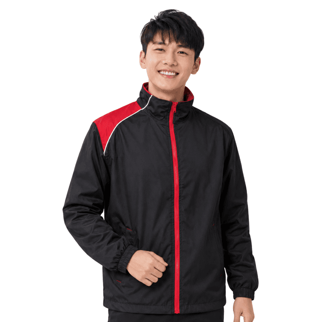 Contrast Shoulder Windbreaker Jacket