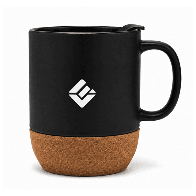 Cork Base Ceramic Mug without Coating