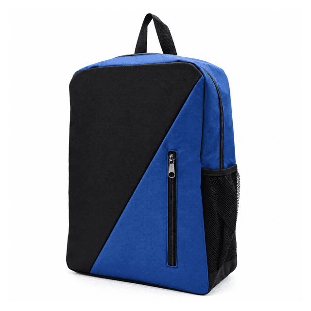Dual-Tone Geometric Nylon Backpack