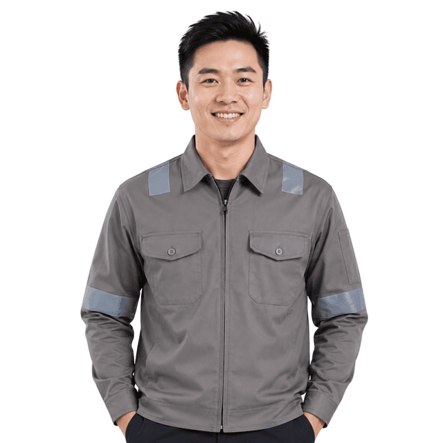 Full-Zip Reflective Work Jacket